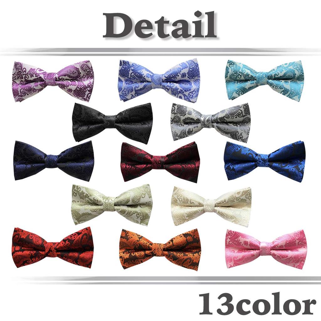 WHITE FANG Fliege - Stilvolle gemusterte Fliege für Business-, Anzug-, Formelle und Hochzeitsanlässe - Herren NC019 (09: Rot w9)