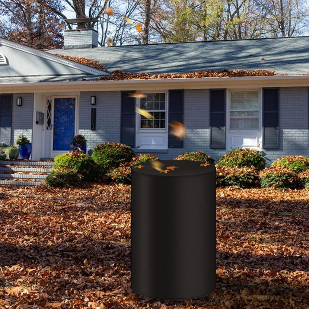 55-Gallonen-Fassabdeckung Wasserdichte Trommelabdeckung mit Kordelzug Staubdicht Verstellbar Allwetter-Schutz für Ausrüstung Terrasse