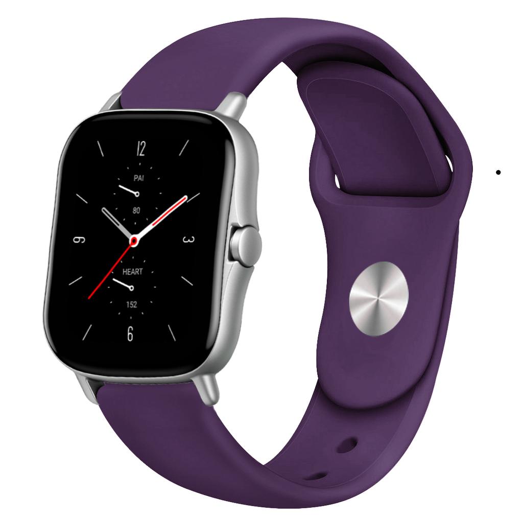 20mm/22mm Klockarmband För Amazfit GTS 4/3/2/2e/Mini/GTR 42mm/GTR 4/3 Pro Silikonarmband Amazfit helio/balance 2 bip 5 6 band