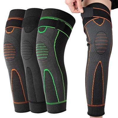 Anti-Slip Compression Knee Pads with Extended Calf Protection for Men and Women - Ideal for Basketball, Running, Cycling, and Cold Seasons