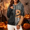 Women's Long Sleeve Halloween Print Hoodie