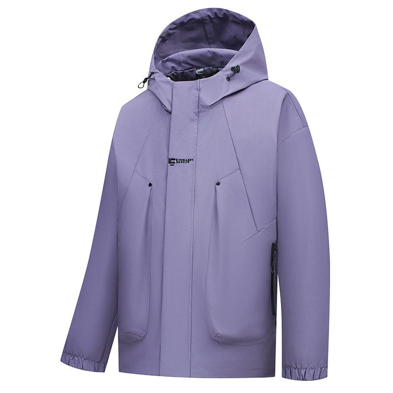 Giacca impermeabile da esterno, giacca da lavoro alla moda primaverile e autunnale da uomo, giacca da alpinismo con cappuccio, giacca da uomo