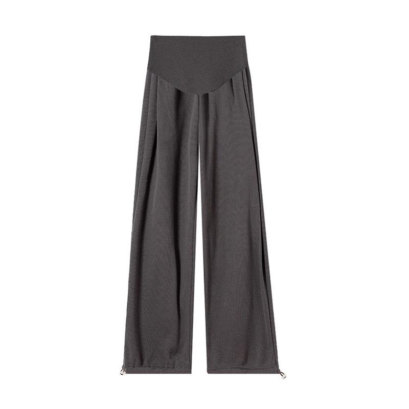 Maternity Lambswool Fleece-Lined Cotton Sweatpants | Autumn/Winter Loose Fit | Cuffed & Wide Leg Styles