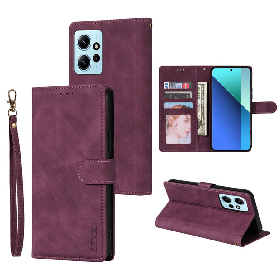 Wallet Skin-friendly With Card Slot Magnetic Flip Leather Case For Xiaomi 14T 13T Poco X7/M7 Pro Redmi Note 14 Pro+ 14S 13 Pro
