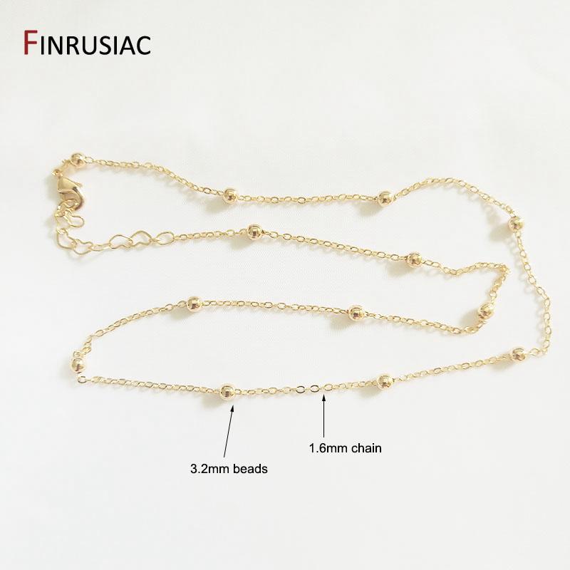 18K gold Plated metal chain for necklace making, 1.4mm thickness, Lobster clasp chain for Jewelry Making wholesale 1 piece