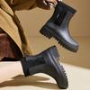 Women's Rain Boots Womens Mid Tube Wear Resistant Rubber Shoes Waterproof Non Slip Women Boots Slip On Zapatos De Mujer