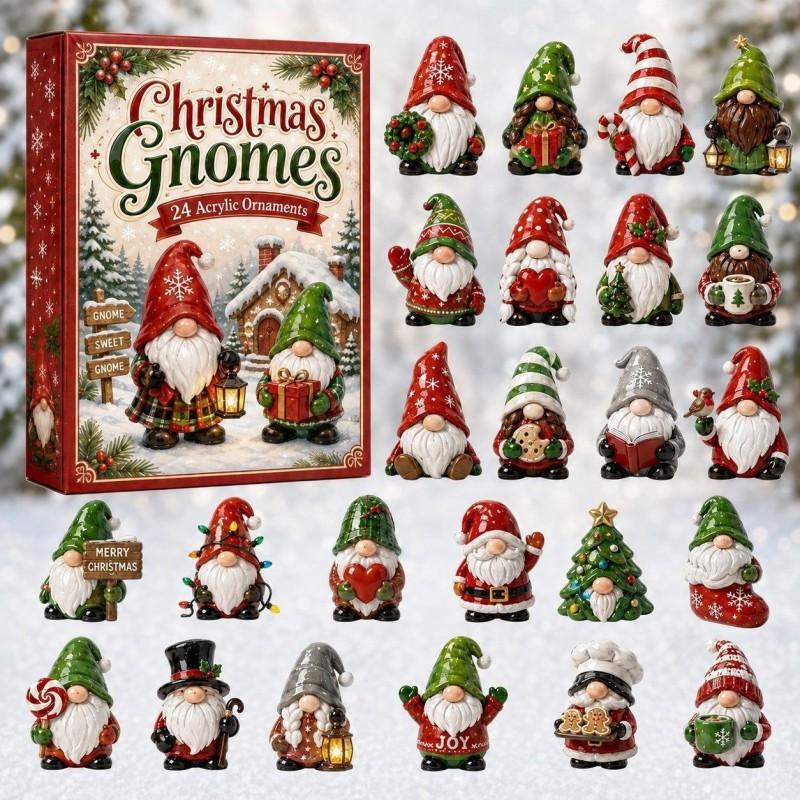 2026 Christmas Advent Calendar Blind Box Figures Holiday Decor Collectible Ornament Set