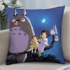 New T-TotoroS Kawaii Pillow Case Short Plush Sofa Decorative Gift Home Double-sided Printing Cushion