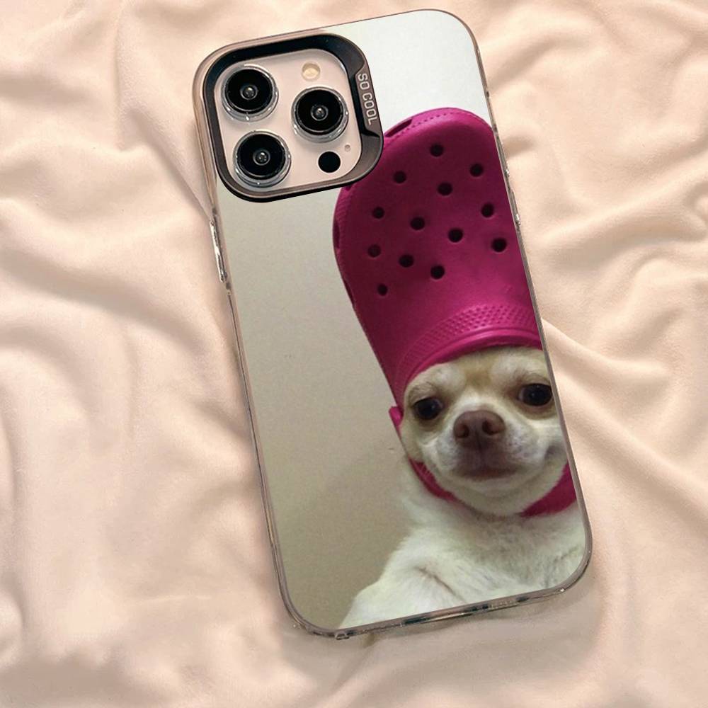 Funny Dog Meme Phone Case for iPhone 17 16 15 14 13 12 11 Pro Max Plus Cute Animals Soft Shockproof Cover for iPhone 15Pro Case