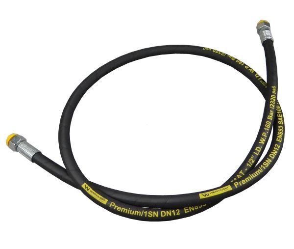 Hydraulic Hose Thread M22X1.5 Straight L-2000Mm Dn12-1Sn 336-631-105-522 , 7214/07-151/2 Unhz Cyclops (Aa-13-2000; P11P11) 16Mpa Waryński