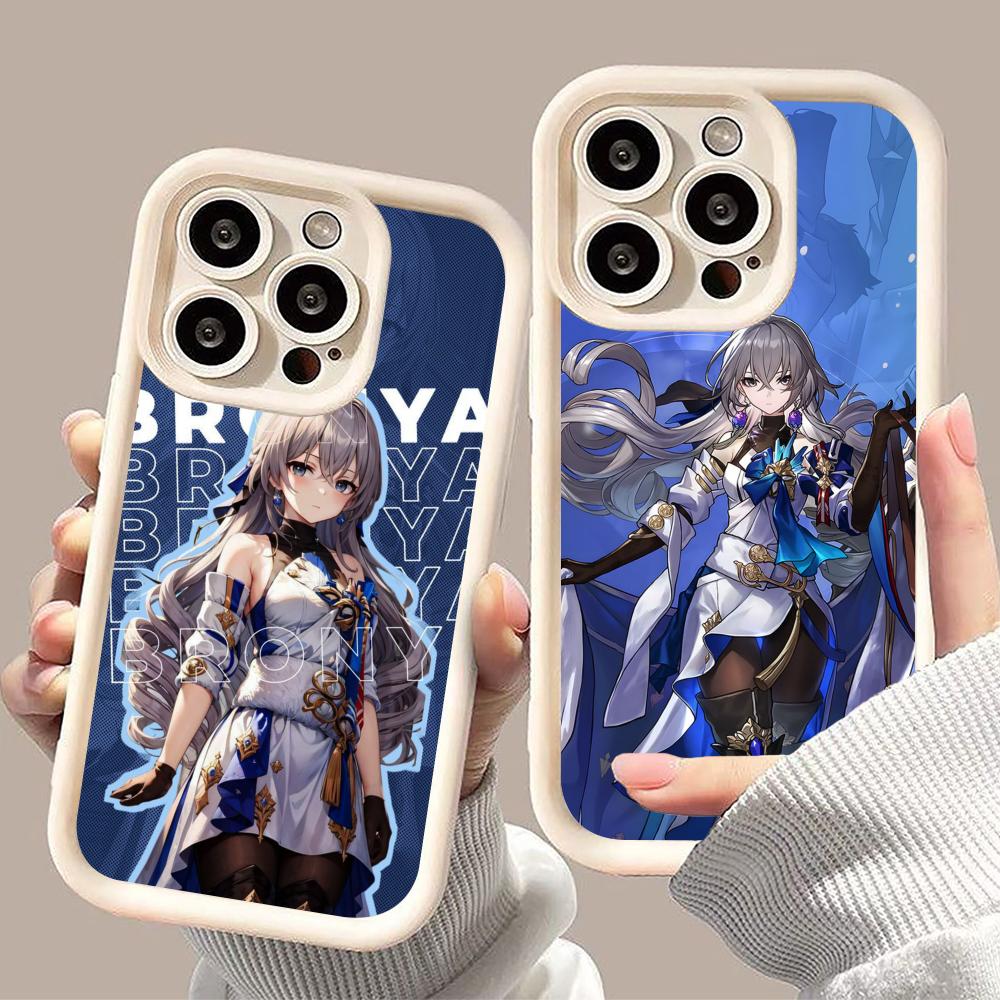 HSR Bronya Verdikte TPU Mobiele Telefoonhoesje voor iPhone 17 16 15 14 13 12 11 Air Pro Max Plus Kleurrijke Cover