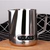 Stainless Milk 600ml Jug Frothing Frother Coffee Latte Container Hermometer
