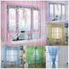Country Style Floral Print Curtains Decorative Sheer Tulle Multiple Colors 106/79in