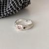 Adjustable Open Unique Ring With Multicolored Zircon Stones Perfect For Stylish Women Accessories