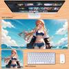Cute Decorative Wallpaper One Piece Leather Mouse Pad Large Size Anime Boys Zoro Office Non-Slip and Dirt-Resistant Keyboard Mat
