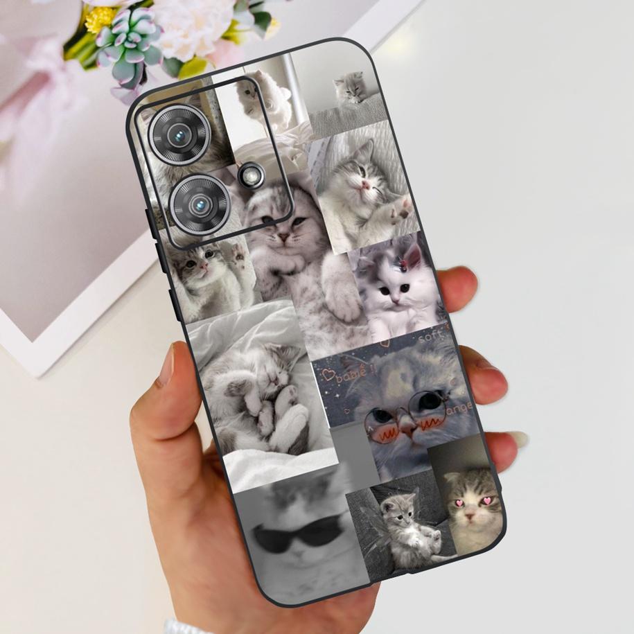 For Motorola Edge 40 Neo Case Soft Transparent Silicone Bumper Shockproof Cover For Moto Edge40 Neo Edge40Neo 5G XT2307-1 Fundas