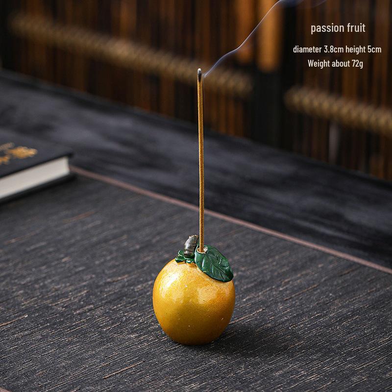 Lychee Resin Incense Holder, Sandalwood Burner, Ceramic Home Decoration