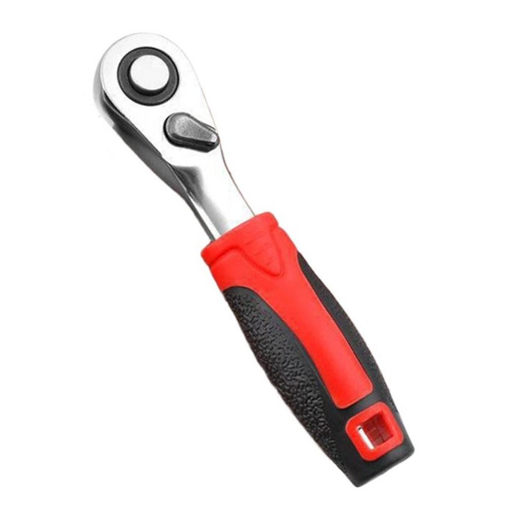1/4 Inch 72 Tooth Socket Ratchet Wrench Chrome Vanadium Steel Quick Ratchet Tool for Tight Space Operation and Mechanical Work