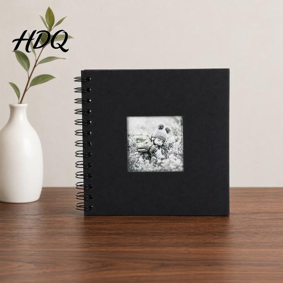 Small Photo Album Album 6 Inch Baby Memory Book Mini Scrapbook for Kids with Stickers & Decorative Compact Borders DIY First Year Milestone
