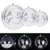 10 Pack of Transparent Open Balls for Crafting Perfect for Filling with Miniatures and Creating Unique For Holiday Ornaments