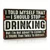 Retro Metal Tin Sign Art, Vintage Wall Decor for Living Room Garage 20x30cm