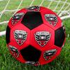 D.C. United Indoor Soccer Ball Colorful All Ages Size 5 Machine Stitched PVC Competition Ready Durable High-Bounce