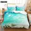 3D Digital Printing Fashion Design Quen Sized Dimensions Splusy Beach Beding Set, Soft with Soft Fabric Duvet Cover Set