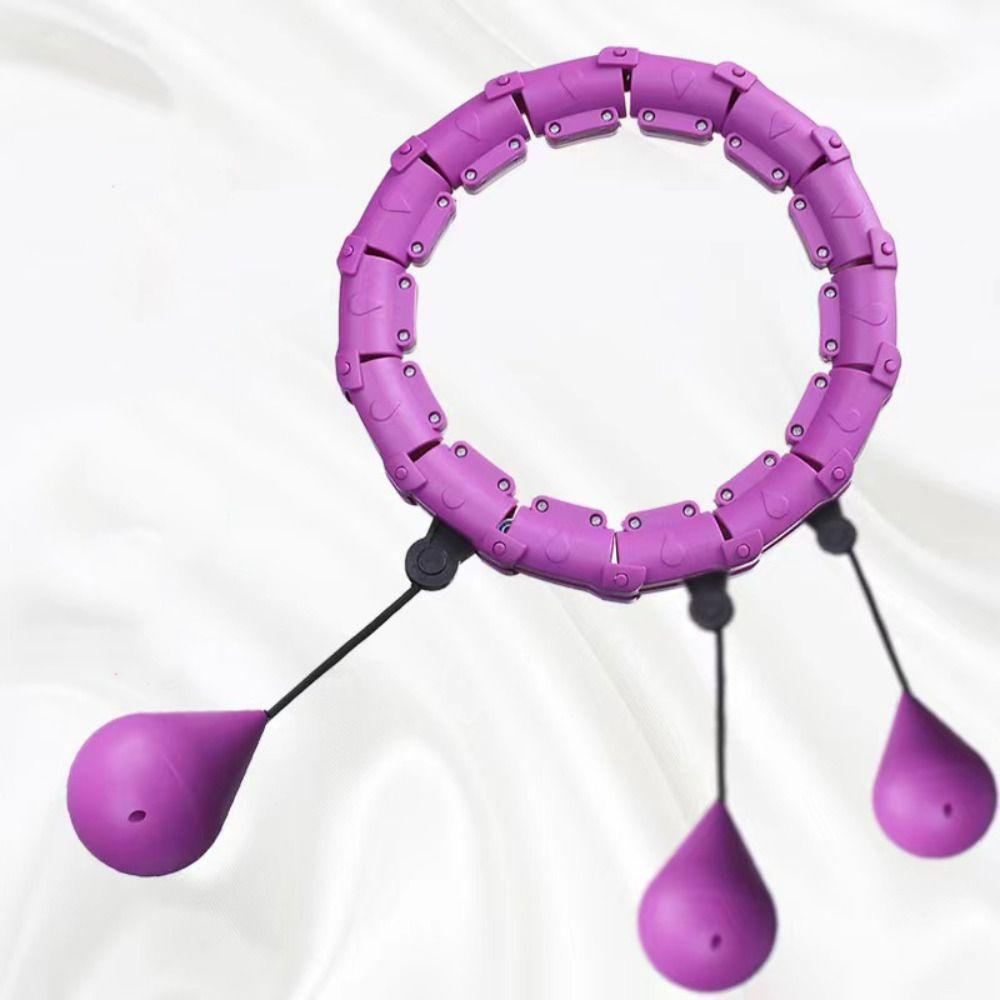 18 Detachable Knots Fitness Hoop Adjustable Abdominal Workout Equipment  Women/Men