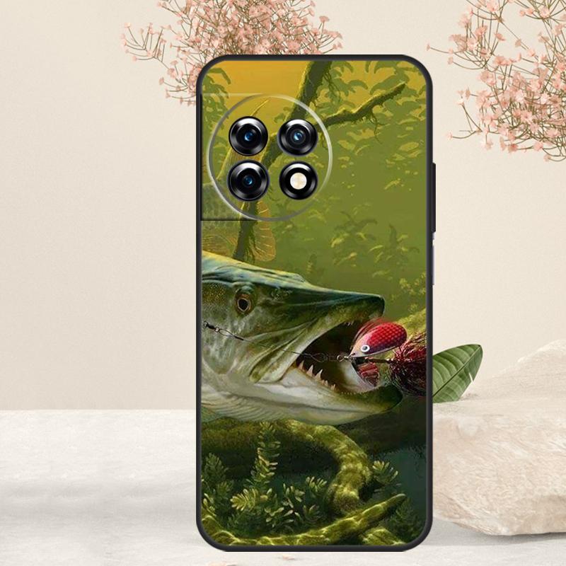 Art Fishing Lure Case For OnePlus 15 13 12 11 13T 13R 12R 15R 10T 8T 10 Pro Nord 5 CE 4 3 2 Lite N20 N30 Cover