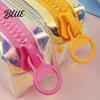 Colorful Holographic Pen Bag Iridescent Pencil Case Transparent Stationery with Wide Case U-Shaped