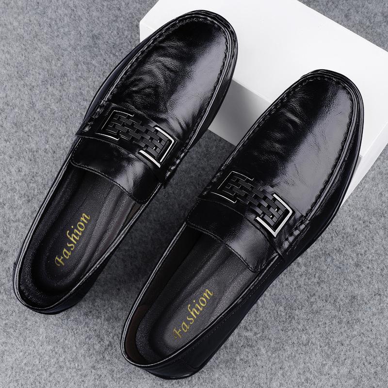 

High Quality Genuine Leather Men Loafers Shoe Luxury Handmade Slip-On Comfortable Lightweight Business Casual Formal Party Shoes 45