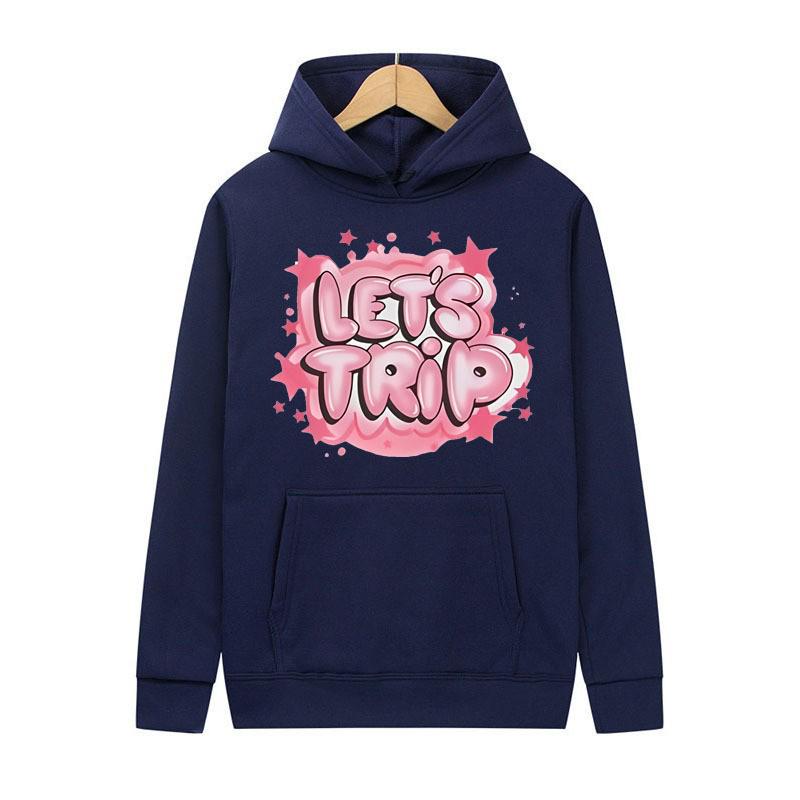 Unisex Kapuzenpullover mit Cartoon-Muster – Fleece, Mehrfarbig, Herbst/Winter Schwarzer Hoodie