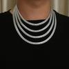 925 Silber Halskette für Männer Frauen 16/18/20/22/24 Zoll Klassische 6MM Schlangenkette Luxuriös Täglich Tragbar Partner Schmuck Geschenke