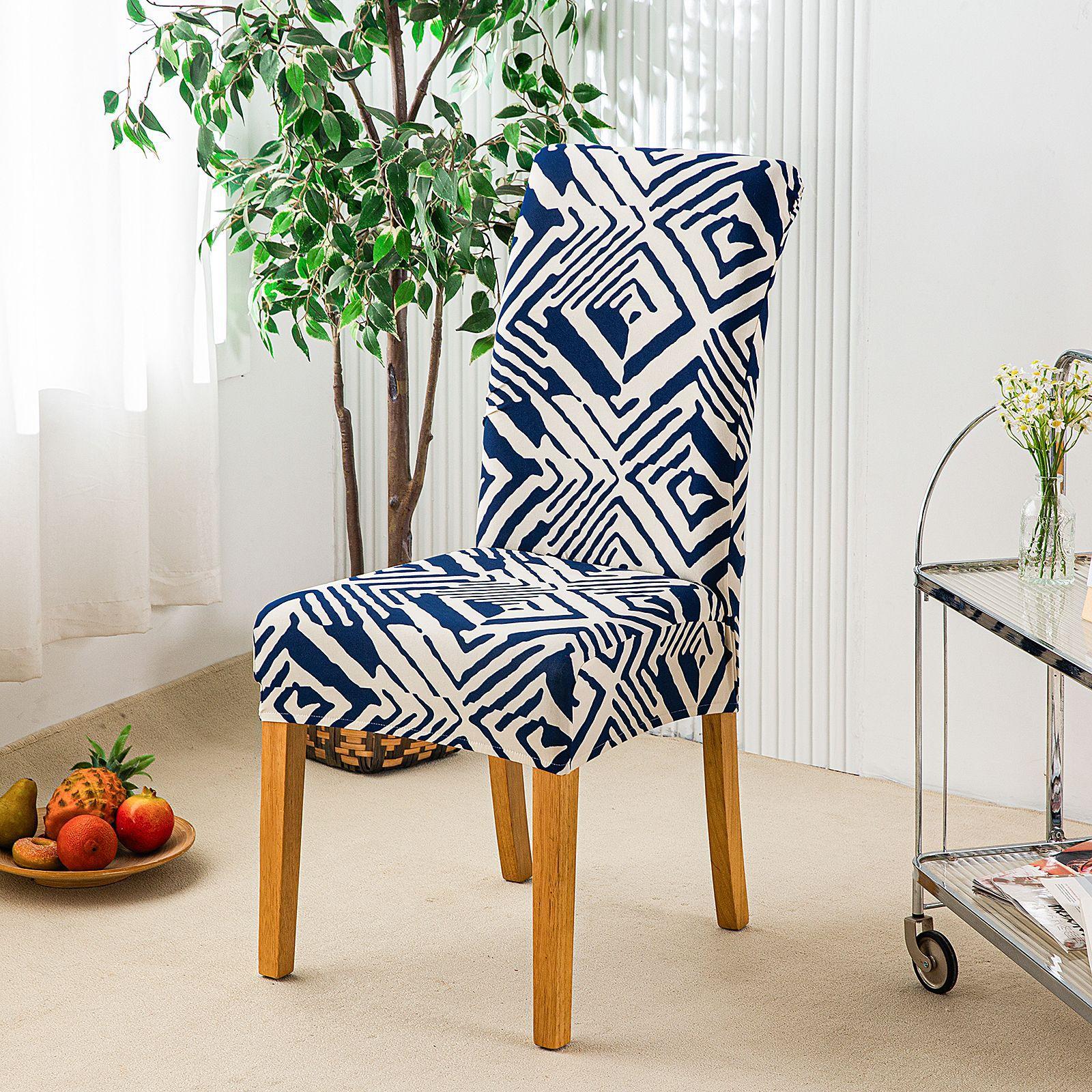 

Printed Chair Cover Universal Elastic Chair Cover Cover For All Seasons, Backrest All-Inclusive Home Protective Cover printed regular chair cover