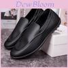 Mens Leather Loafers With Breathable Mesh Inner For Casual Summer Wear