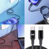 100W Rapid Charging USB C Cable Type C To Type C 1M Nylon Braided Fast Charging Cord For Electronics