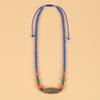 Xizang Dzi Bead Agate Coral Necklace Tibetan Men's and Women's Retro Long Clavicle Chain Tibetan Accessories