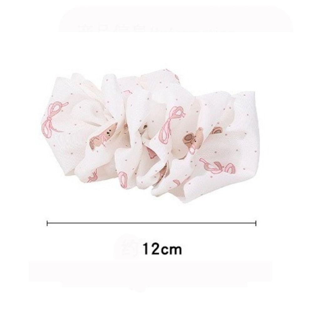 Seersucker Bow Hair Clip Polka Dot Bear Bowknot Ponytail Clip Elegant Hair Claw