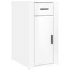 Office Cabinet High Gloss White 40 X 49 X 75 Cm Engineered Wood
