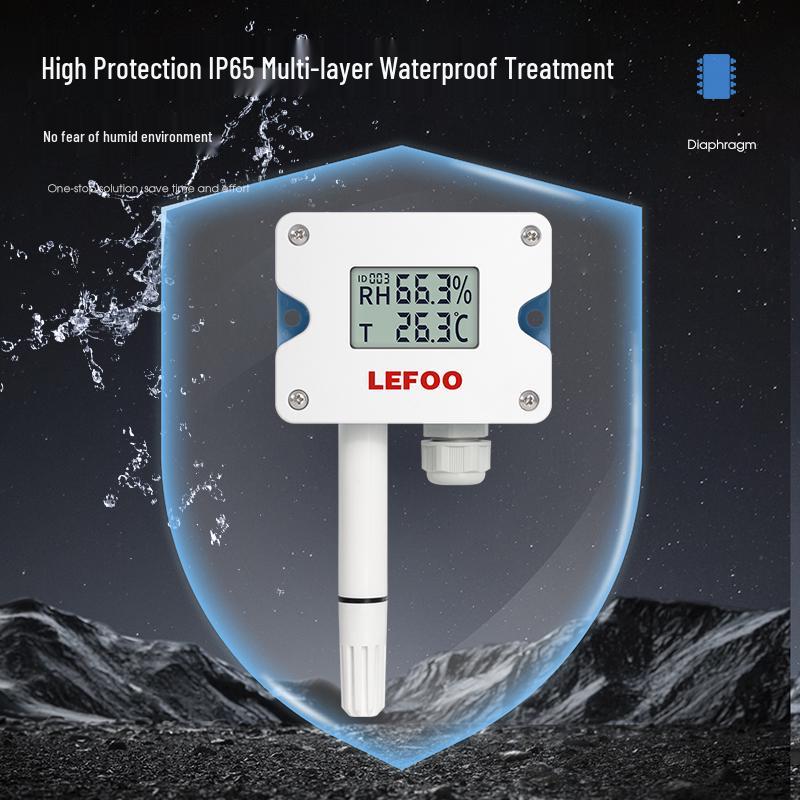 Lifu Wall-Mounted Temperature & Humidity Sensor with Display and RS485 Thermometer