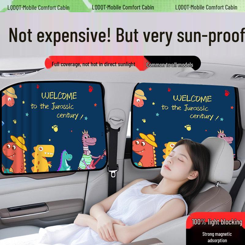 Magnetic Car Sunshade Curtains for Baby - Rear Seat Privacy & Sun Protection