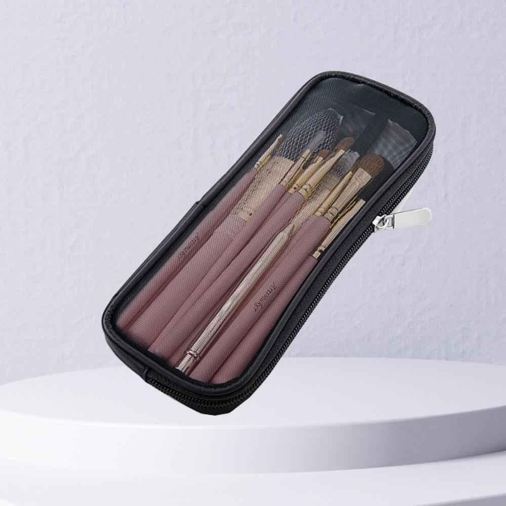 Netz Make-up Pinsel Tasche Reise Organizer Mehrzweck Netz Set Beutel mit Reißverschluss Damen Beauty Werkzeuge Wasch Aufbewahrungstasche