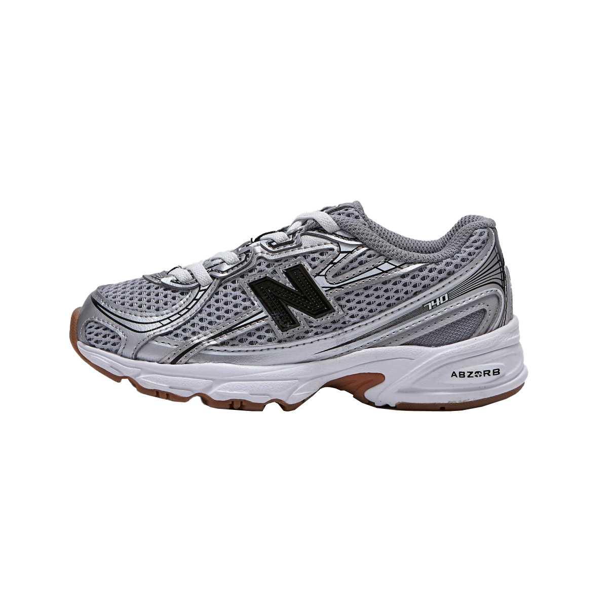 

New Balance NB 740 Synthetic Leather Abrasion Resistant Abrasion Resistant Kids Running Shoes Silver PZ740GB 35 Wide (W)