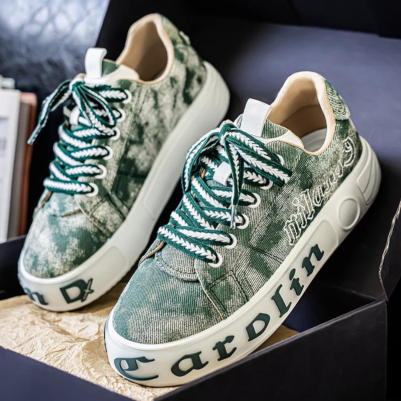 

Large Size Men s Shoes Autumn New Trend Versatile Niche Outdoor Sports Casual Men s Anti Slip and Wear-resistant Niche High-end 48 зелений