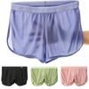 Men Home Shorts Solid Color Bouncy Loose Breathable Fine Mesh Underwear Quick Drying