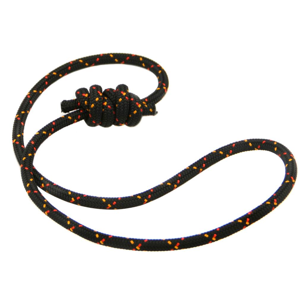 GM CLIMBING CE UIAA Certified Double Braided 6mm Accessory 6m Black Cord, Polyester, Cut,