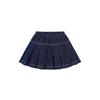 minibala Girls' Preppy Denim Pleated Skirt