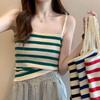 2022 Summer Color Block Stripe Slimming Camisole - Soft, Versatile Vest with New Design