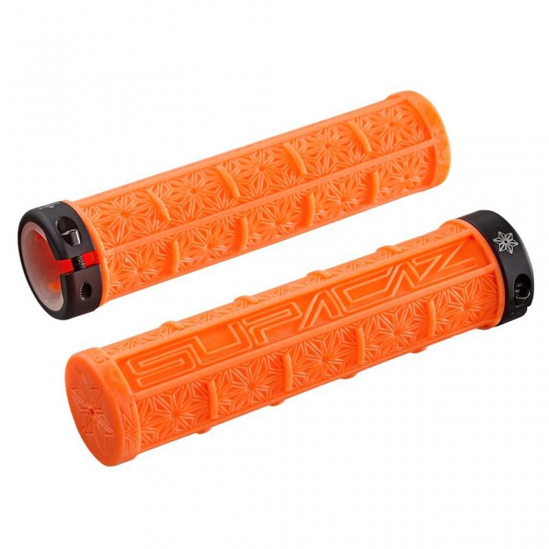 Supacaz Chrysanthemum Handlebar Grips Mountain Bike Silicone Shock Absorbing Lock-on Grip Set