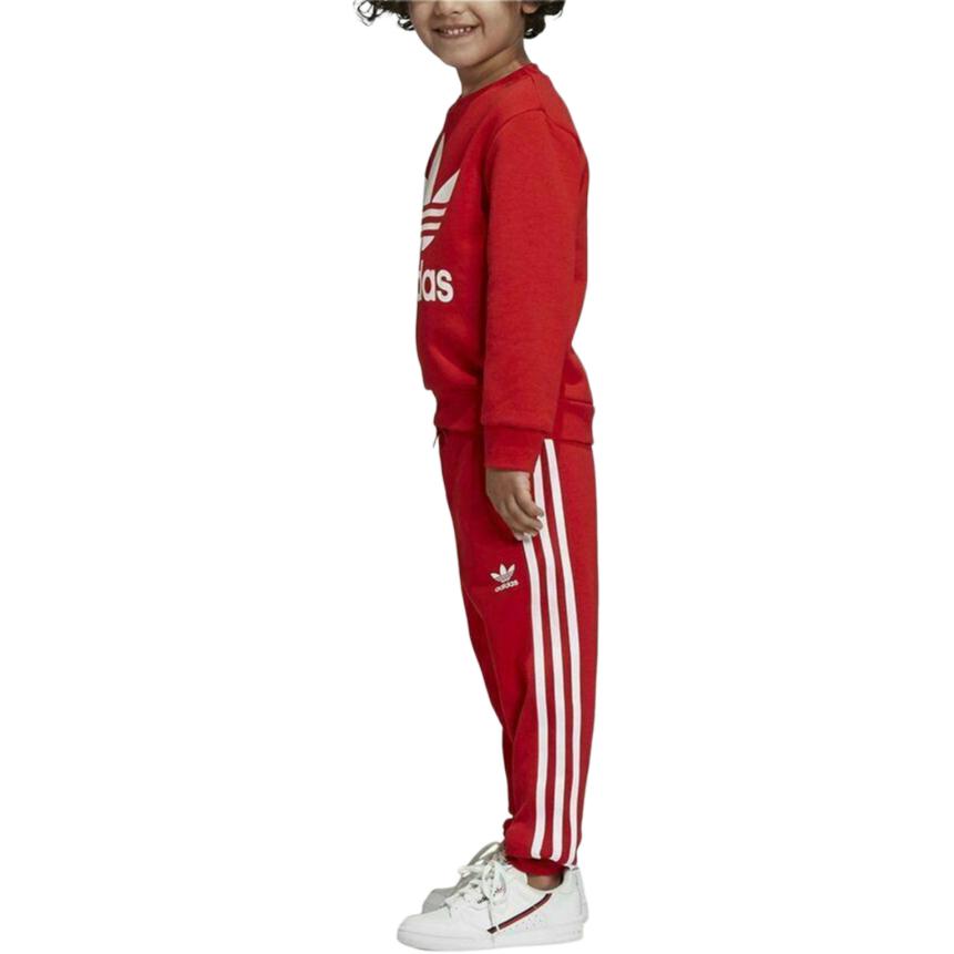 Adidas Originals Casual Sportswear CREW SET Red Children Aged 3 7 Years Old ED7729